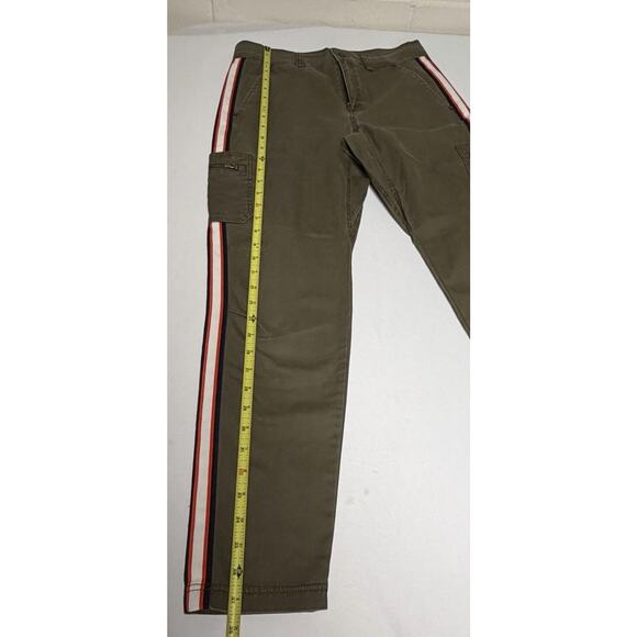 ATHLETA Women’s Summit Cargo Pant Olive Green Stripe Utility Hiking Pants Size 2 - Picture 11 of 14